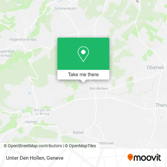 Unter Den Hollen map