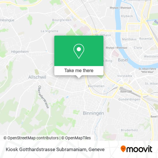 Kiosk Gotthardstrasse Subramaniam map