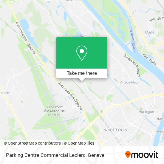 Parking Centre Commercial Leclerc map