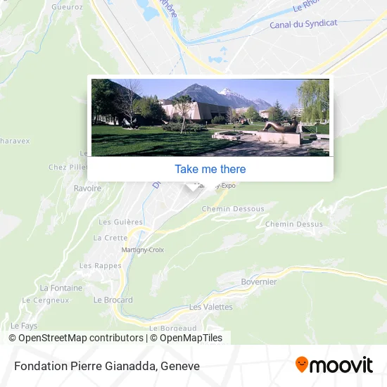 Fondation Pierre Gianadda map