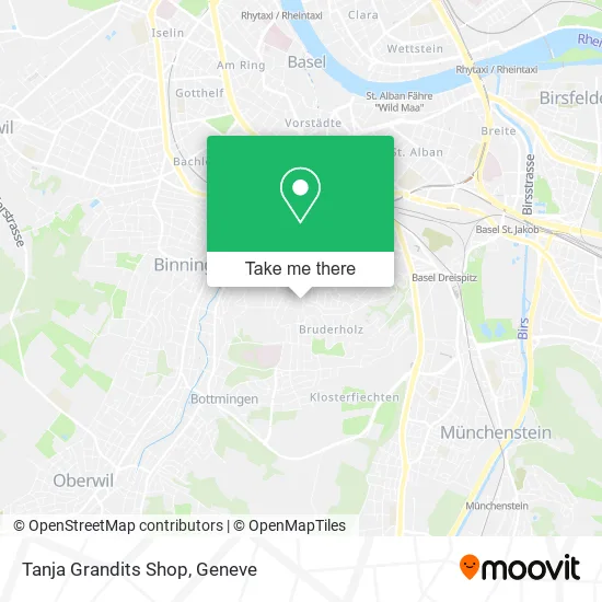 Tanja Grandits Shop map