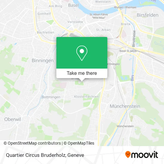 Quartier Circus Bruderholz map