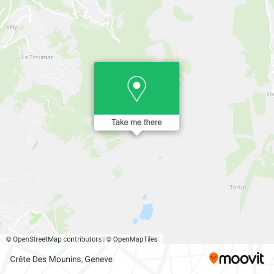 Crête Des Mounins map