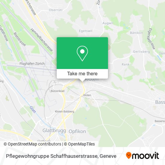 Pflegewohngruppe Schaffhauserstrasse map
