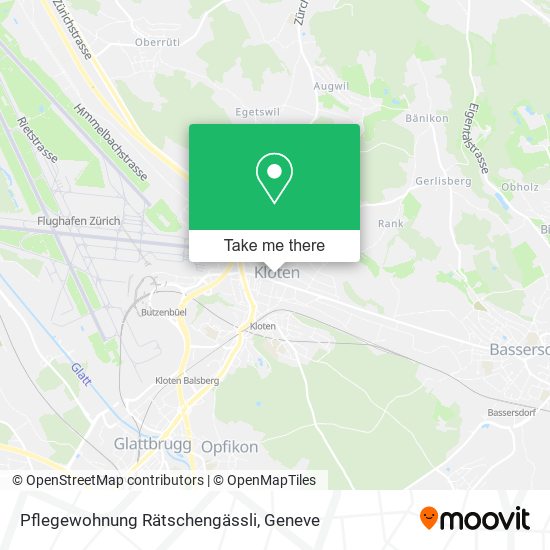 Pflegewohnung Rätschengässli map