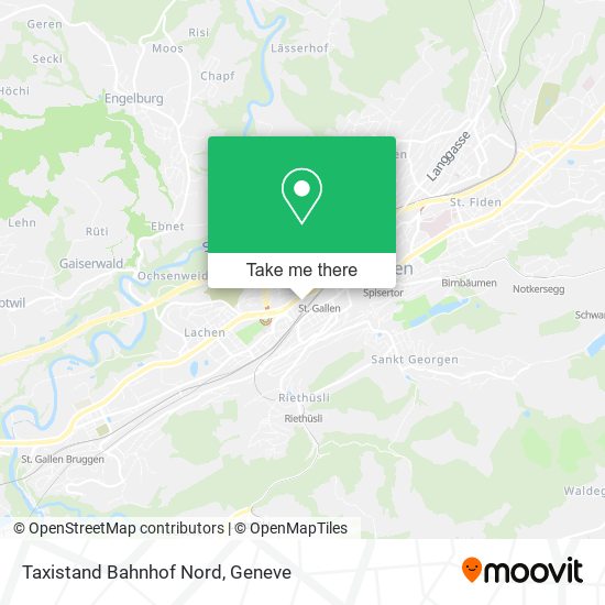 Taxistand Bahnhof Nord map