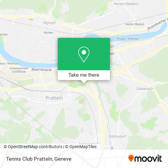 Tennis Club Pratteln map