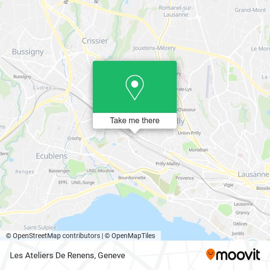 Les Ateliers De Renens map