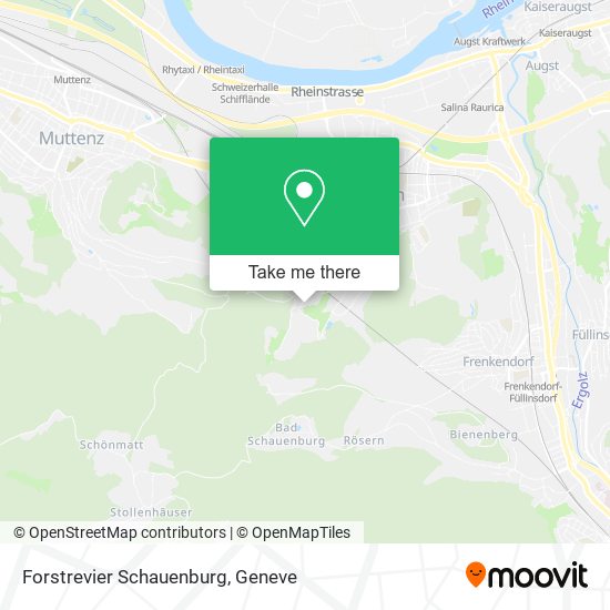 Forstrevier Schauenburg map