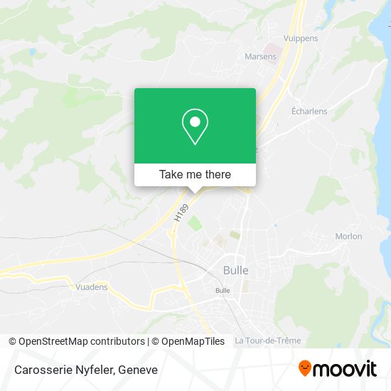 Carosserie Nyfeler map