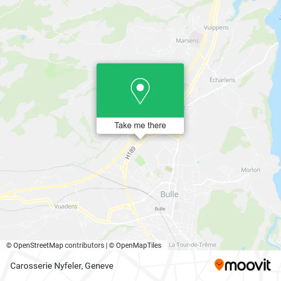 Carosserie Nyfeler map