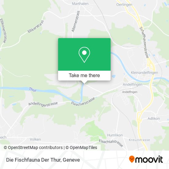 Die Fischfauna Der Thur map