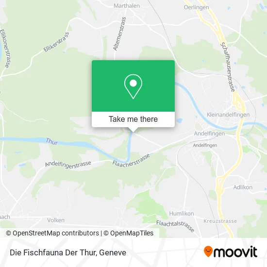 Die Fischfauna Der Thur map