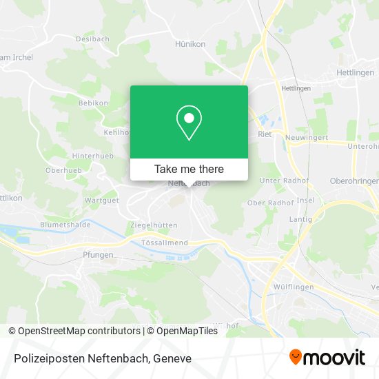 Polizeiposten Neftenbach map
