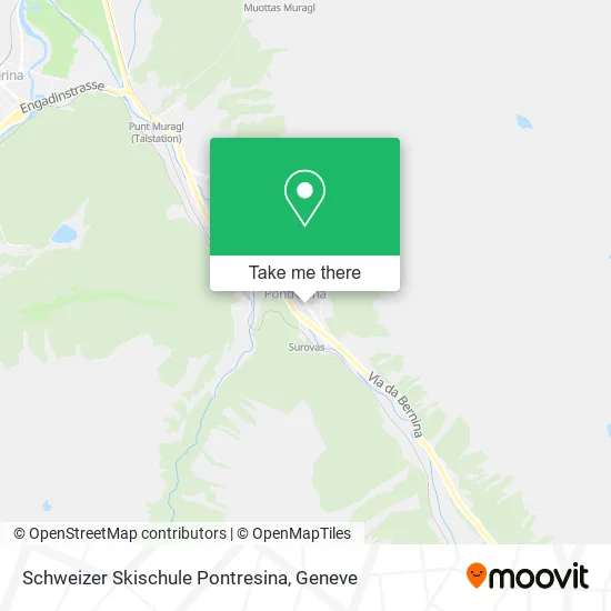 Schweizer Skischule Pontresina map