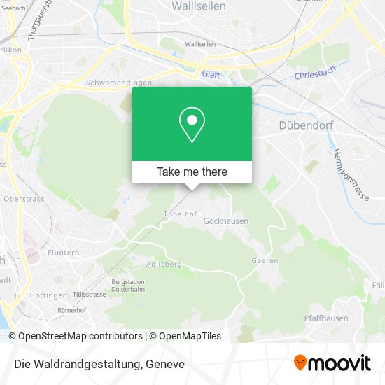 Die Waldrandgestaltung map