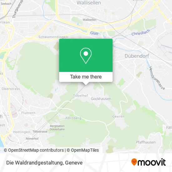 Die Waldrandgestaltung map