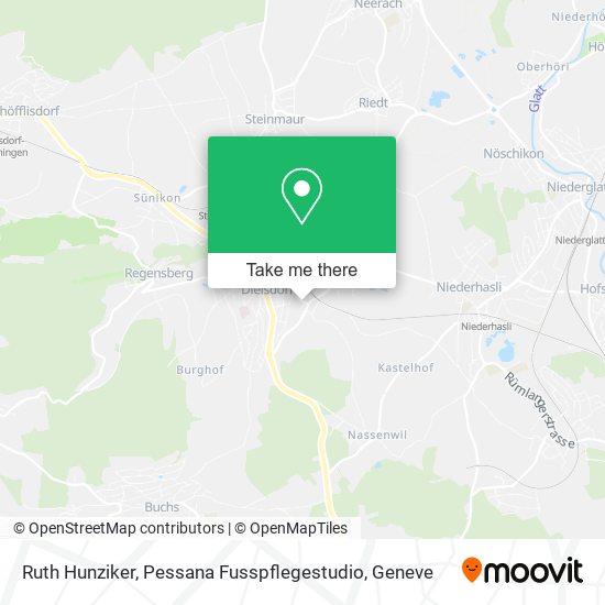 Ruth Hunziker, Pessana Fusspflegestudio map