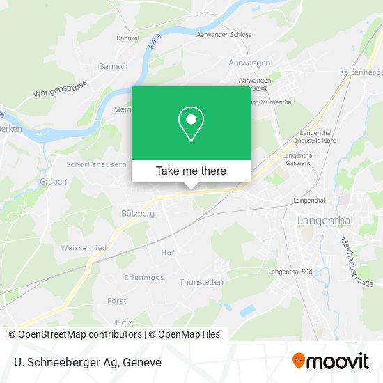 U. Schneeberger Ag map