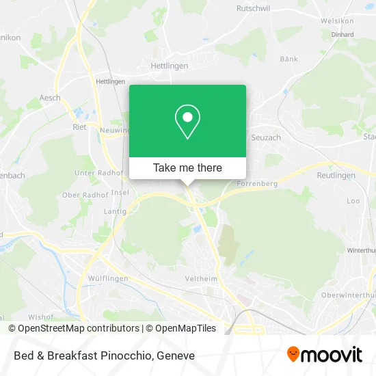 Bed & Breakfast Pinocchio map