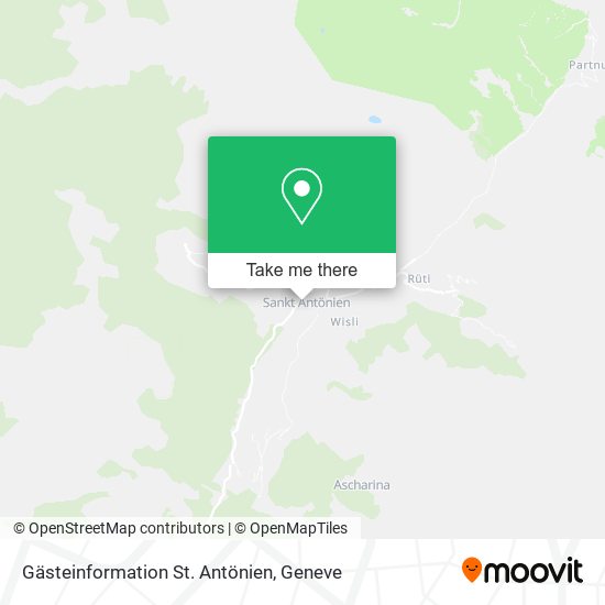 Gästeinformation St. Antönien map