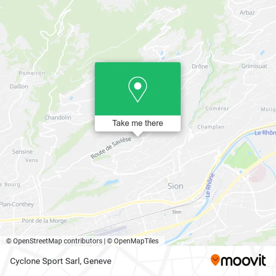 Cyclone Sport Sarl map