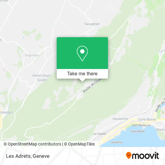 Les Adrets map