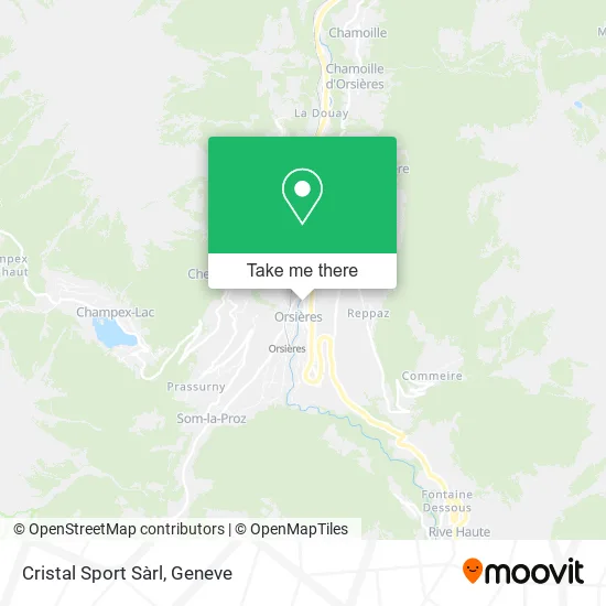 Cristal Sport Sàrl map