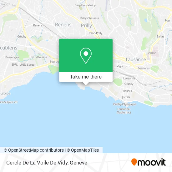 Cercle De La Voile De Vidy map