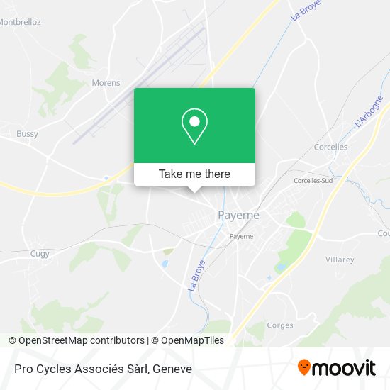 Pro Cycles Associés Sàrl map