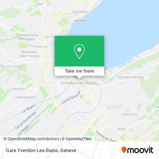 Gare Yverdon-Les-Bains map
