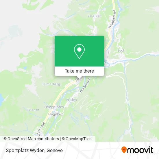 Sportplatz Wyden map