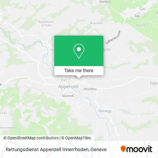 Rettungsdienst Appenzell Innerrhoden map