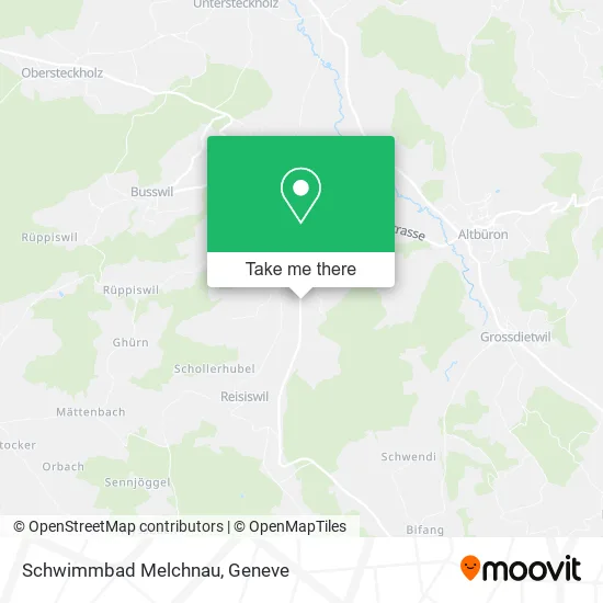 Schwimmbad Melchnau map