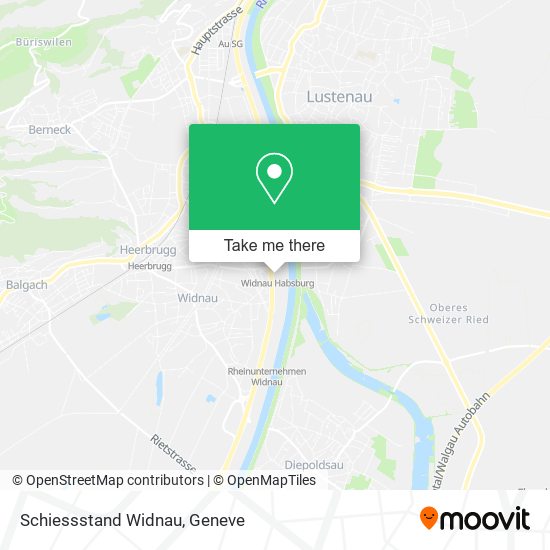 Schiessstand Widnau map