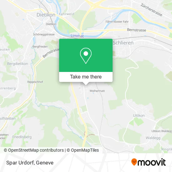 Spar Urdorf map