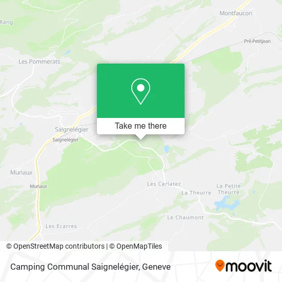 Camping Communal Saignelégier map