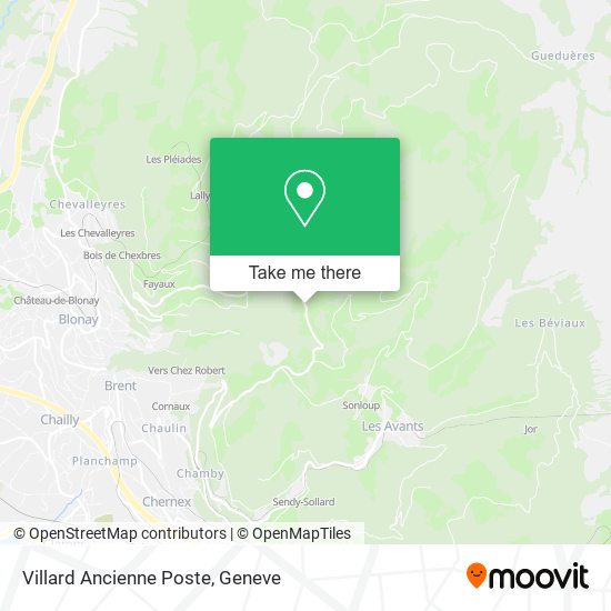 Villard Ancienne Poste map
