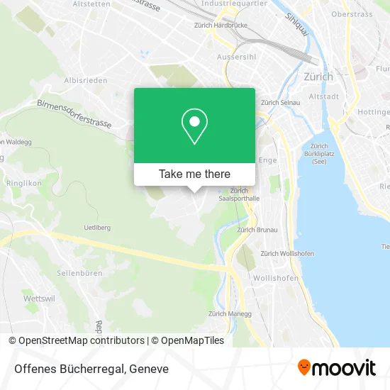 Offenes Bücherregal map