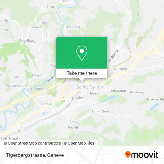 Tigerbergstrasse map