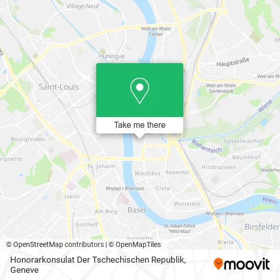 Honorarkonsulat Der Tschechischen Republik map
