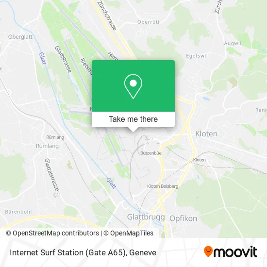 Internet Surf Station (Gate A65) map