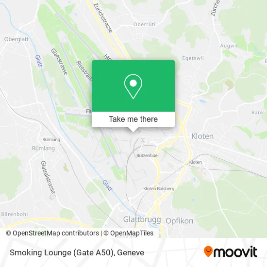 Smoking Lounge (Gate A50) map