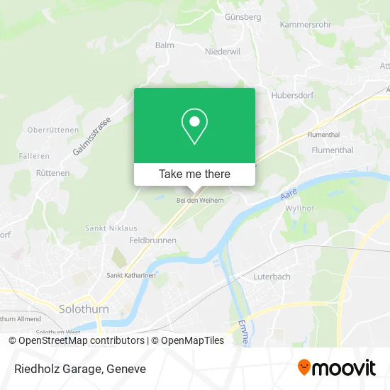 Riedholz Garage map
