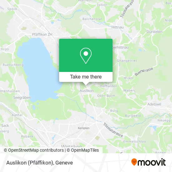 Auslikon (Pfäffikon) map