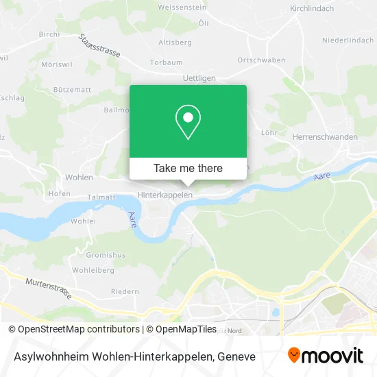 Asylwohnheim Wohlen-Hinterkappelen map