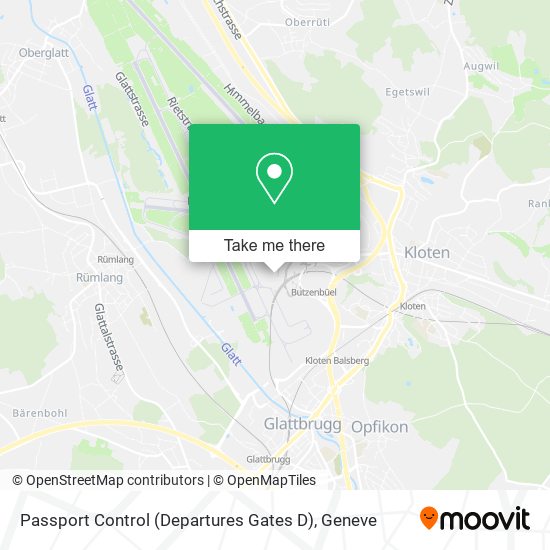 Passport Control (Departures Gates D) map