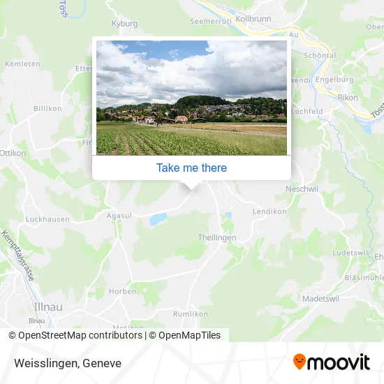 Weisslingen map