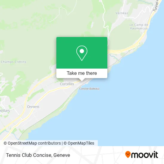 Tennis Club Concise map