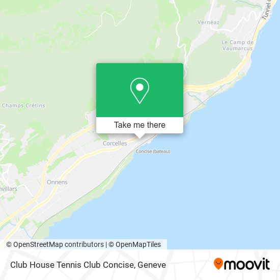 Club House Tennis Club Concise map